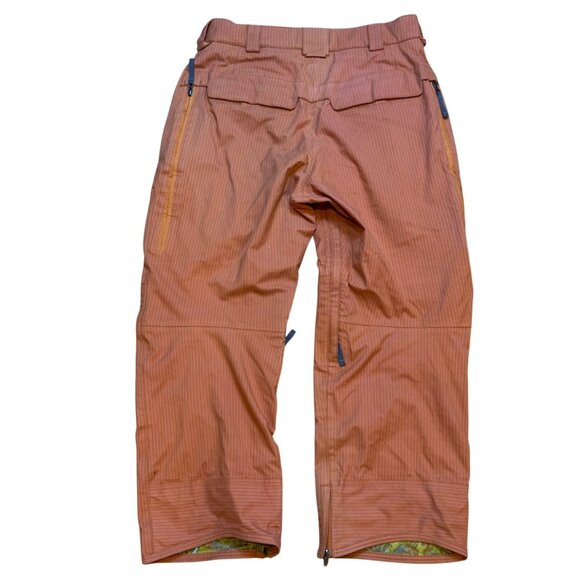 Y2K Burton Ronin Orange Baggy Cargo Tech Snowboard Pants S EUC - Picture 2 of 9